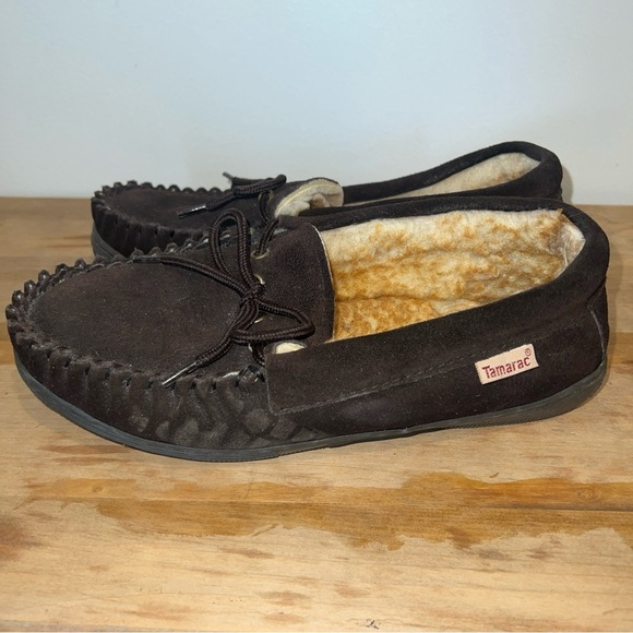 Men's Tamarac by Slippers Size 7 Fleece- lined Suede Slipper - Picture 5 of 10